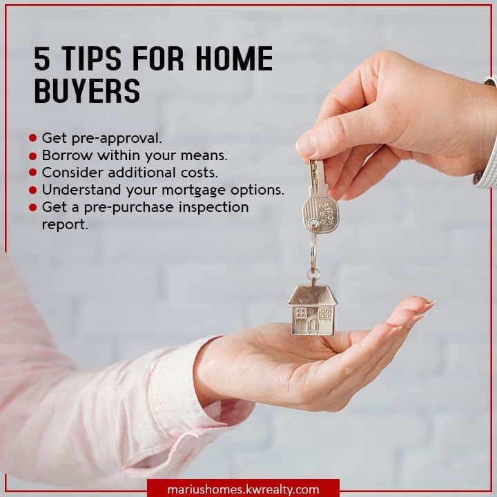 5 Tips for home buyers: 1. Get pre