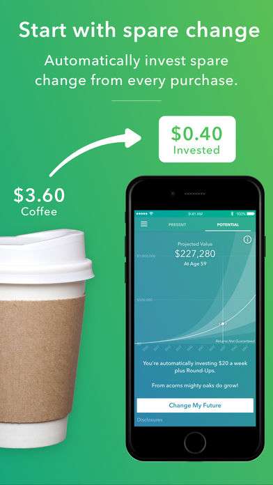 Acorns: Invest Spare Change iPhone App
