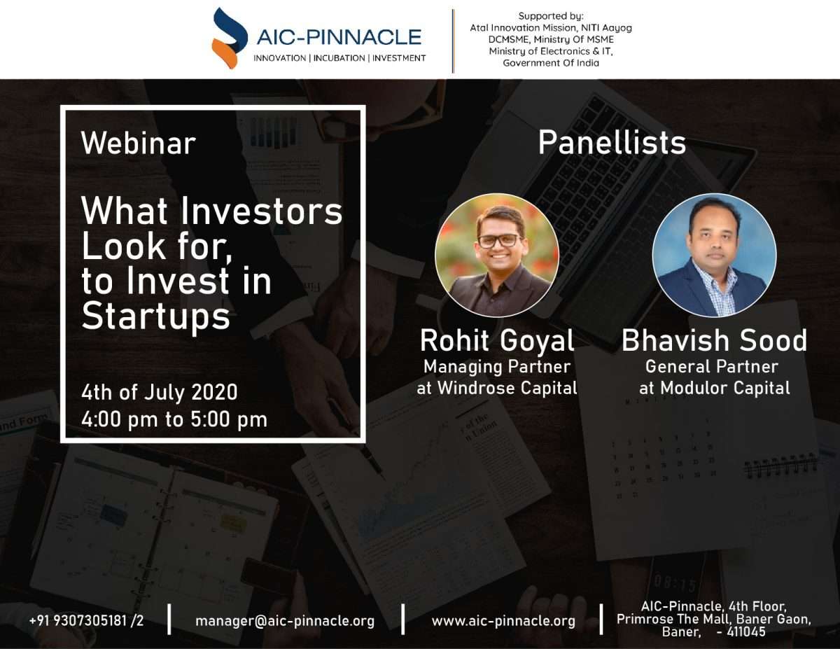 Book What Investors Look For, To Invest In Startups tickets, pune ...