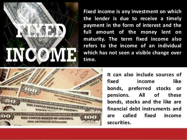 Concepts of Fixed income and bonds
