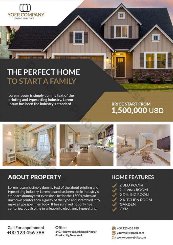 Corporate Real Estate Flyer Psd Free Download Pikbest