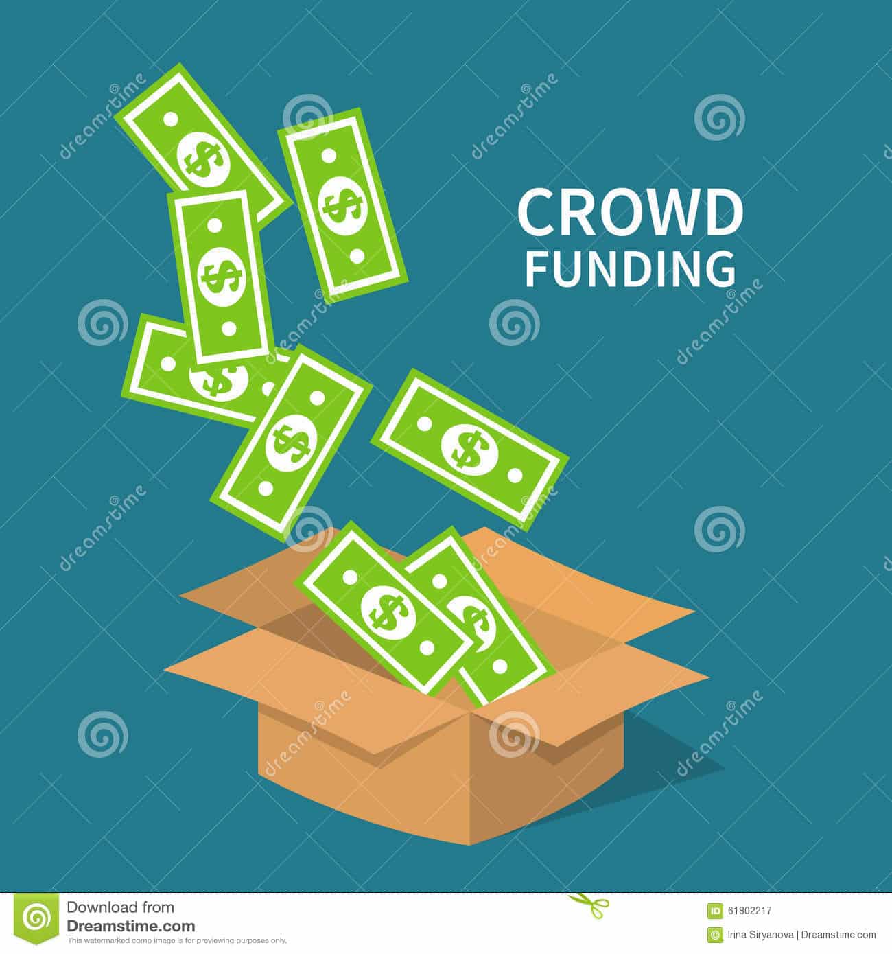 Crowdfunding, Investing To Startup Business Idea Stock Vector ...