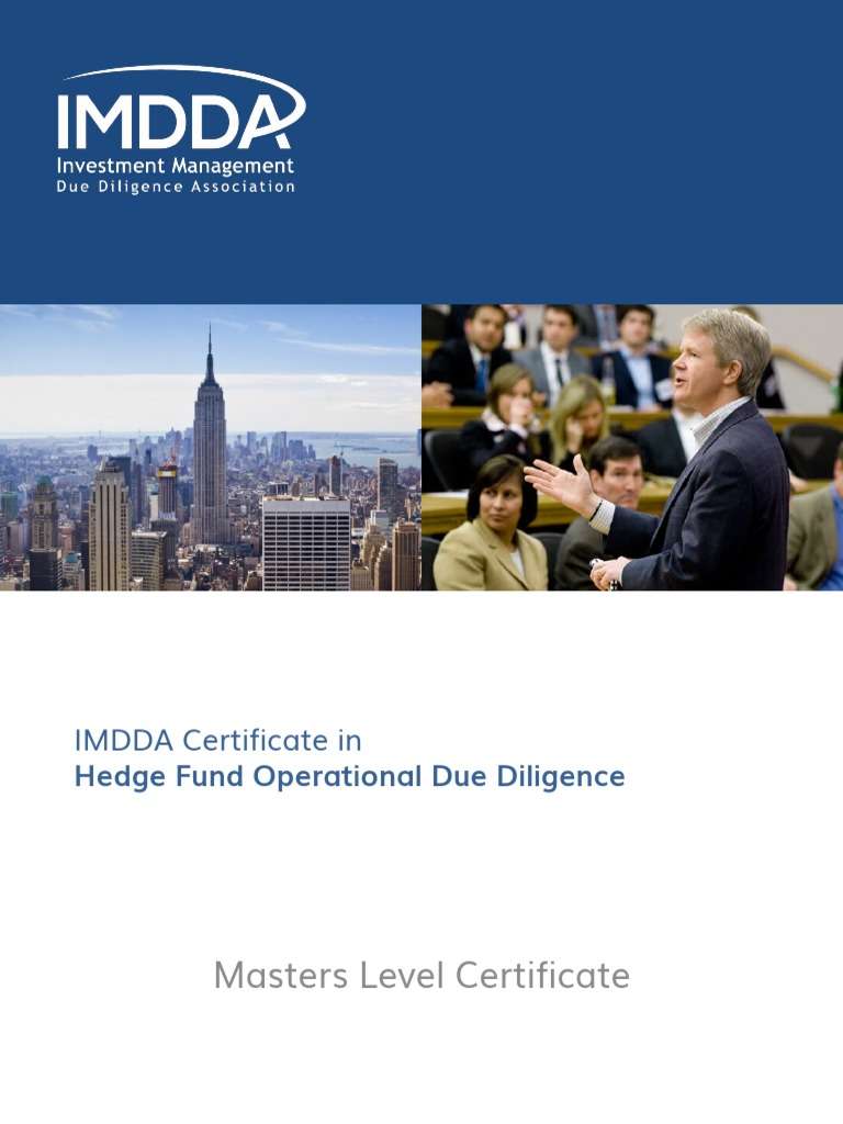 Hedge Fund Operational Due Diligence Master Class ...