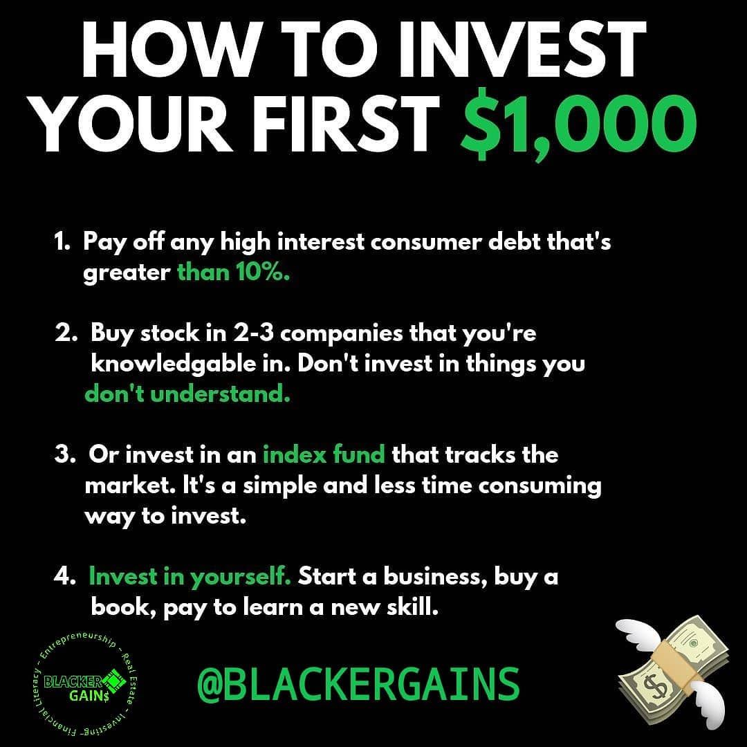 How to invest your first $1000. A practical way to get started in the ...