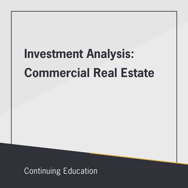 Investment Analysis: Commercial Real Estate