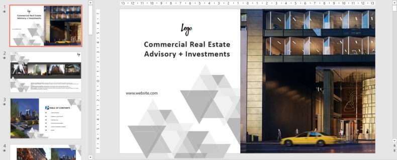 Investor Pitch Deck Template for Real Estate Business ...