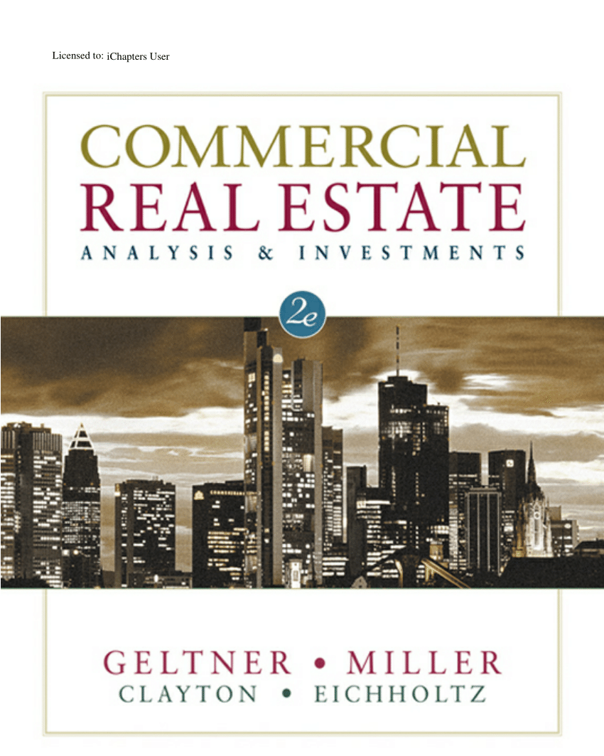 (PDF) Commercial Real Estate Analysis and Investments