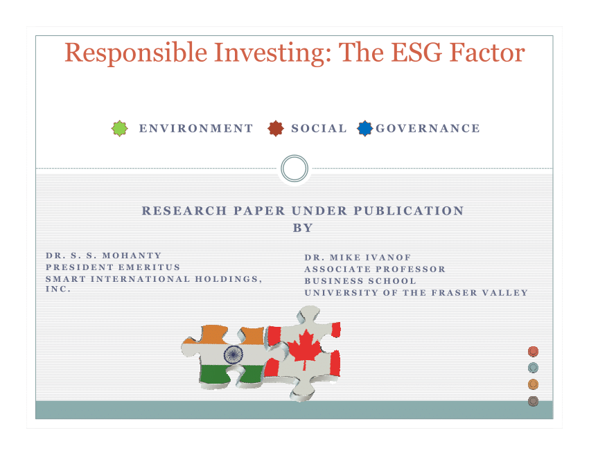 (PDF) Responsible Investing