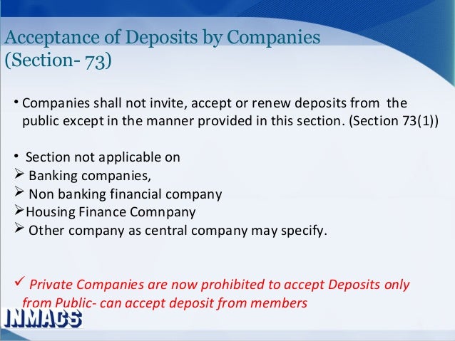 Ppt deposit and other crucial provisions of the companies act 2014 c