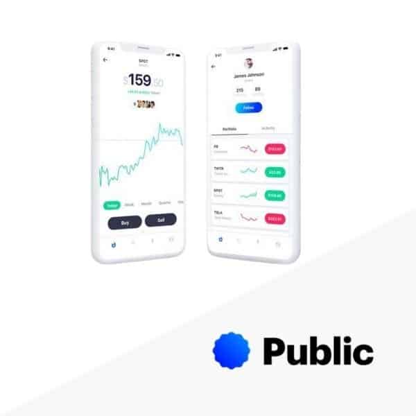 Public Investing App Social Network / $0 Commission