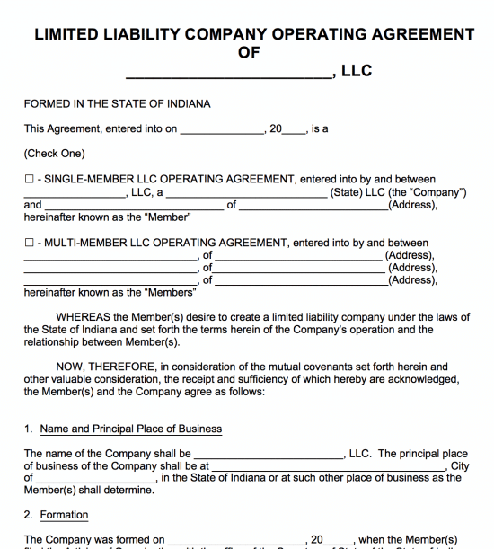 Series Llc Operating Agreement Illinois : Pros And Cons Of Forming A ...