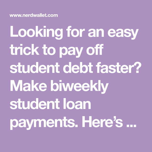 Student loan biweekly payment calculator